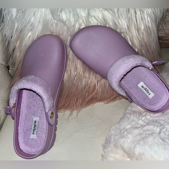 NEW Coach Lola Light Violet Purple Clogs Size 11B - Picture 5 of 16